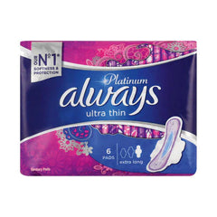 Always Platinum X/Lng Night Pad 6ea Anwar Store