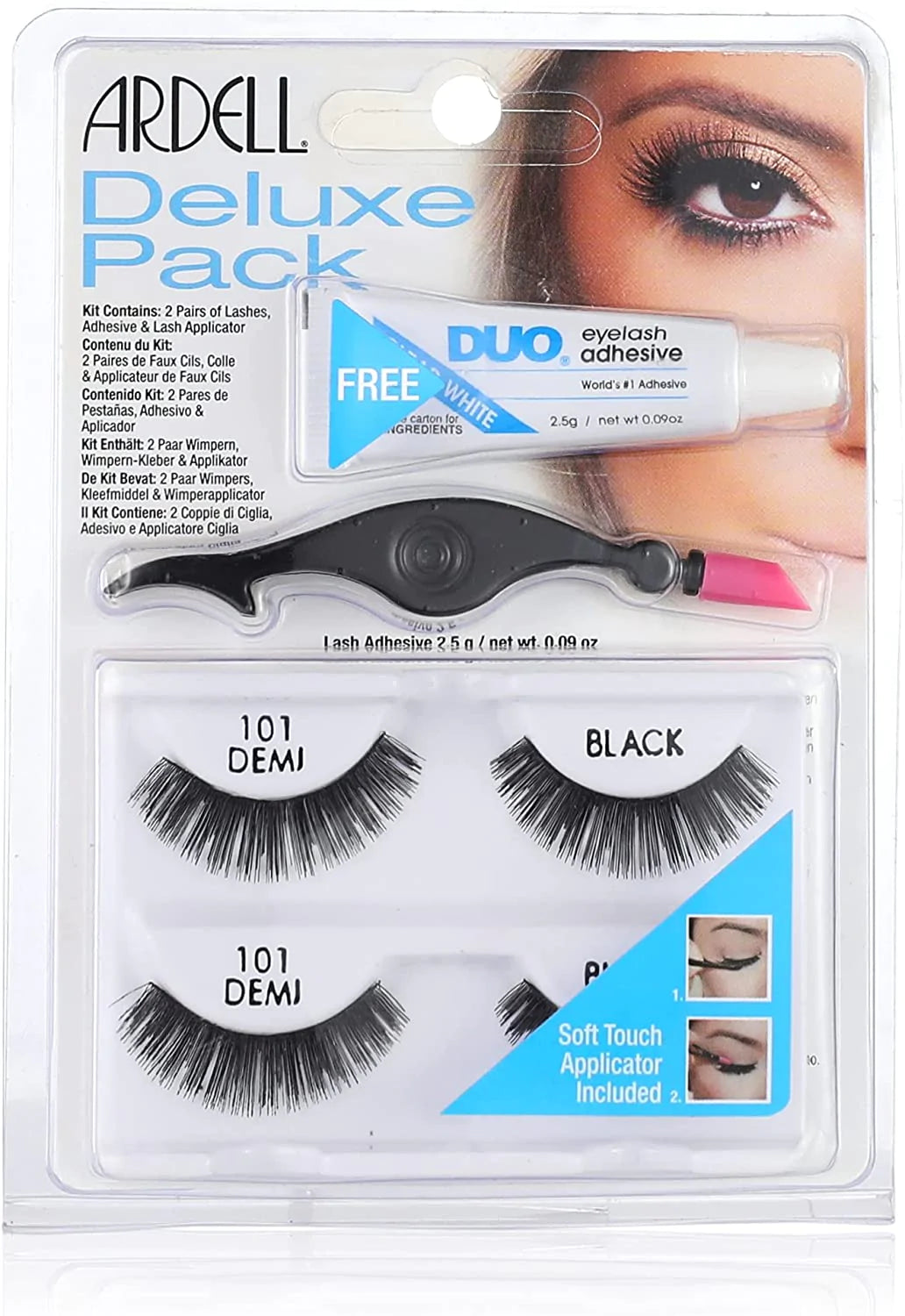 Ardell Deluxe Pack 101 (With Applicator), Black, 10 g Anwar Store