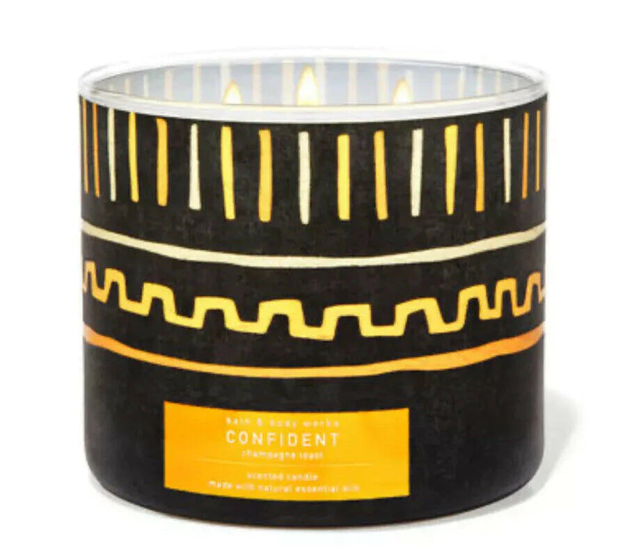 Bath & Body Works CONFIDENT Champagne Toast 3-Wick Candle Anwar Store