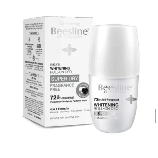 Beesline Whitening Roll-On Super Dry Fragrance-Free 50mL Anwar Store