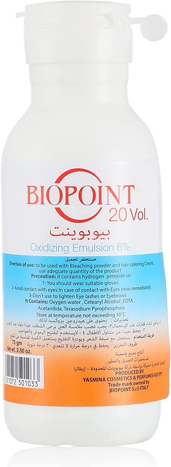 Biopoint 20 OXIDIZING EMULSION 6% 75GM Anwar Store