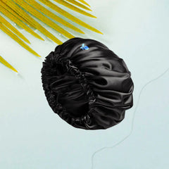 Bless Satin bonnet Black Anwar Store