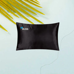 Bless Satin pillowcase Black Anwar Store