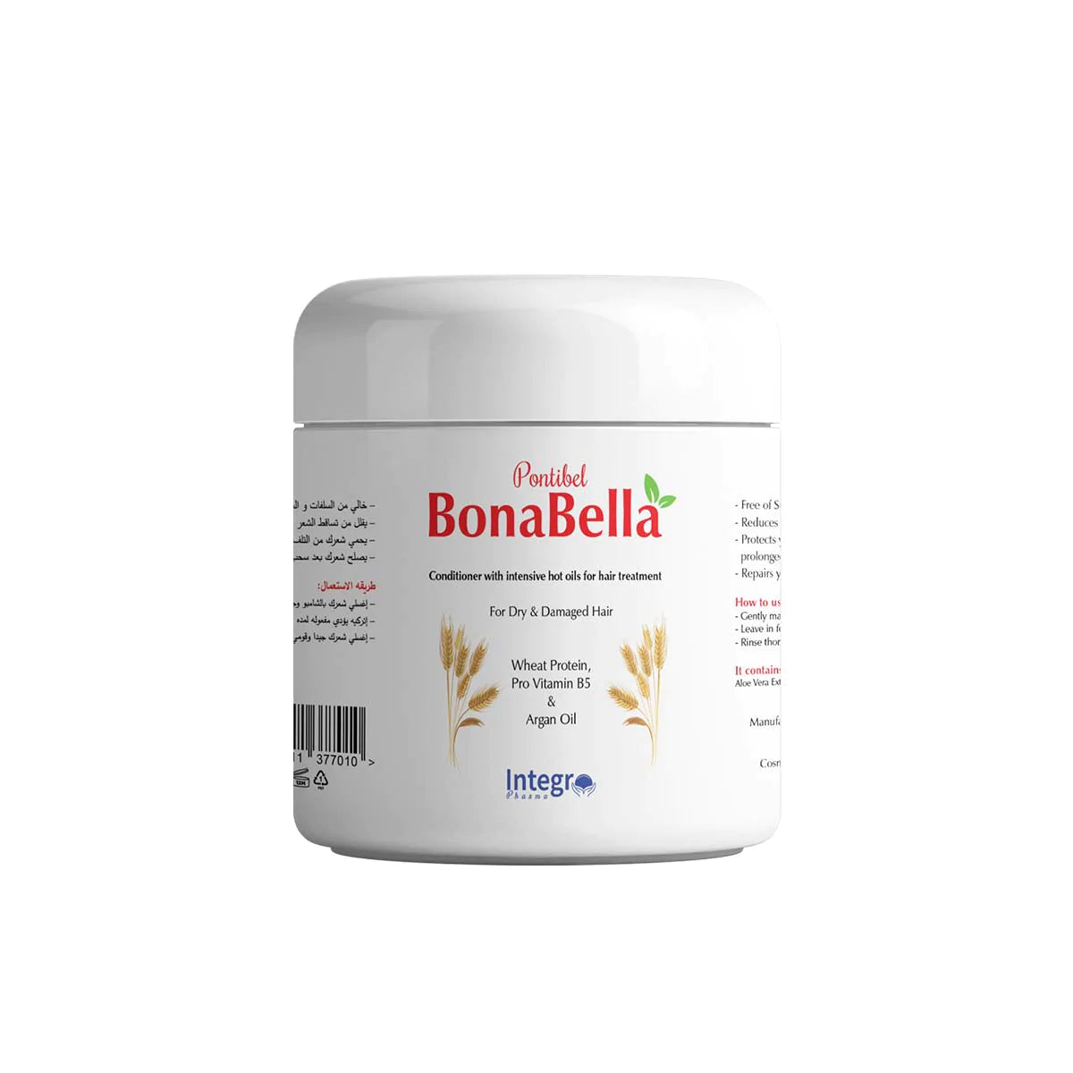 BonaBella Wheat protein,pro vitamin B5&Argan oil conditioner 250ml Anwar Store