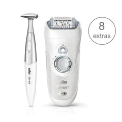 Braun Silk-épil 7 7-561 Wet & Dry epilator with 8 extras incl. Silk-épil 3in1 trimmer. Anwar Store