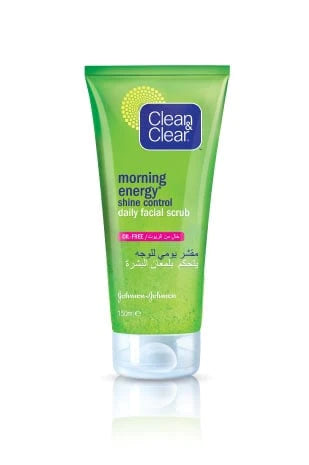 CLEAN & CLEAR MORNING ENERGY SHINE CONTROL DAILY FACIAL SCRUB 100ML Anwar Store