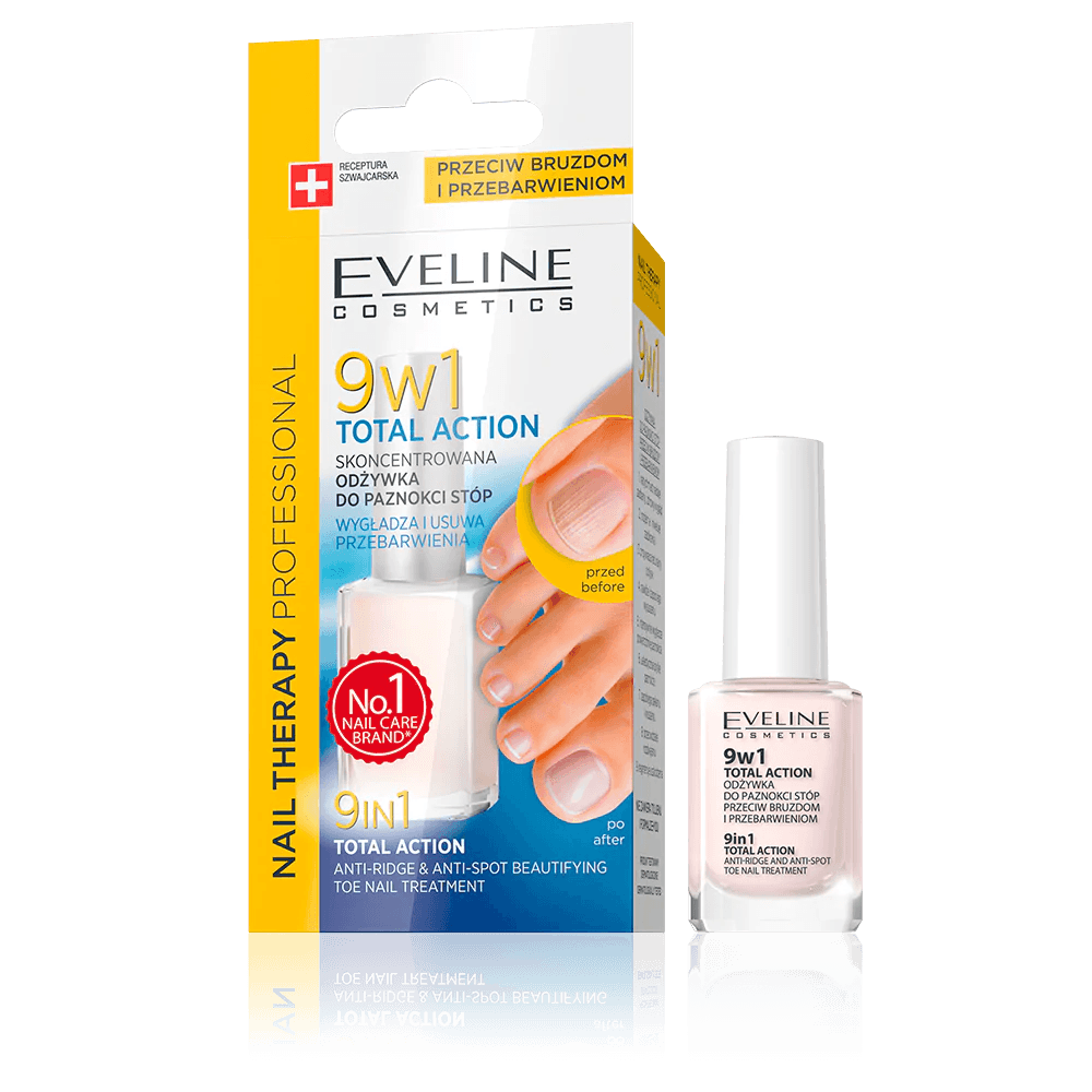 EVELINE 9w1 TOTAL ACTION ANTI-RIDGE & ANTI-SPOT TOE NAIL Anwar Store