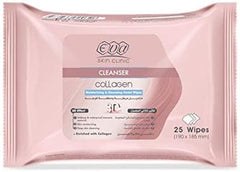 Eva Collagen makeup remover wipes - 25 Pieces Anwar Store