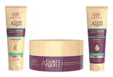 Eva Hair Clinic Gold Argan Mask + Conditioner + Shampoo