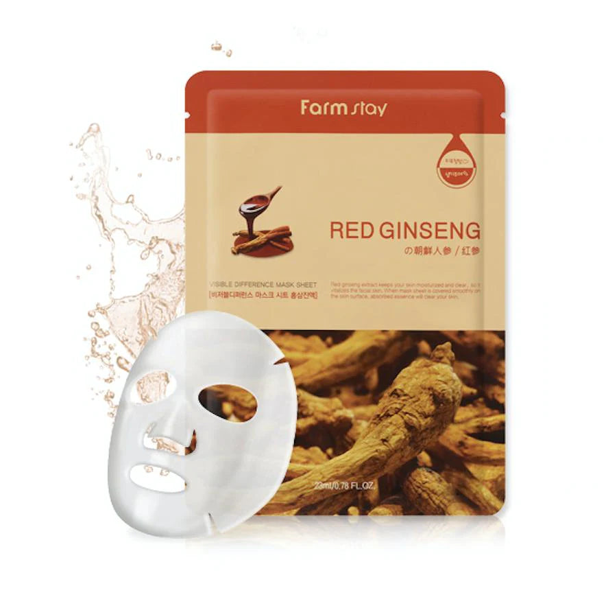 FARM STAY RED GINSENG SHEET MASK 23ML Anwar Store