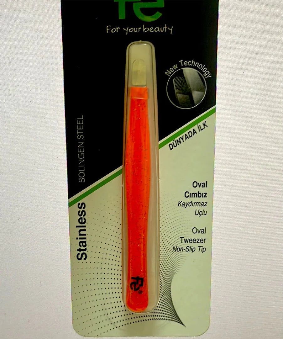 FE STAINLESS 062 ORANGE OVAL TWEEZER Anwar Store
