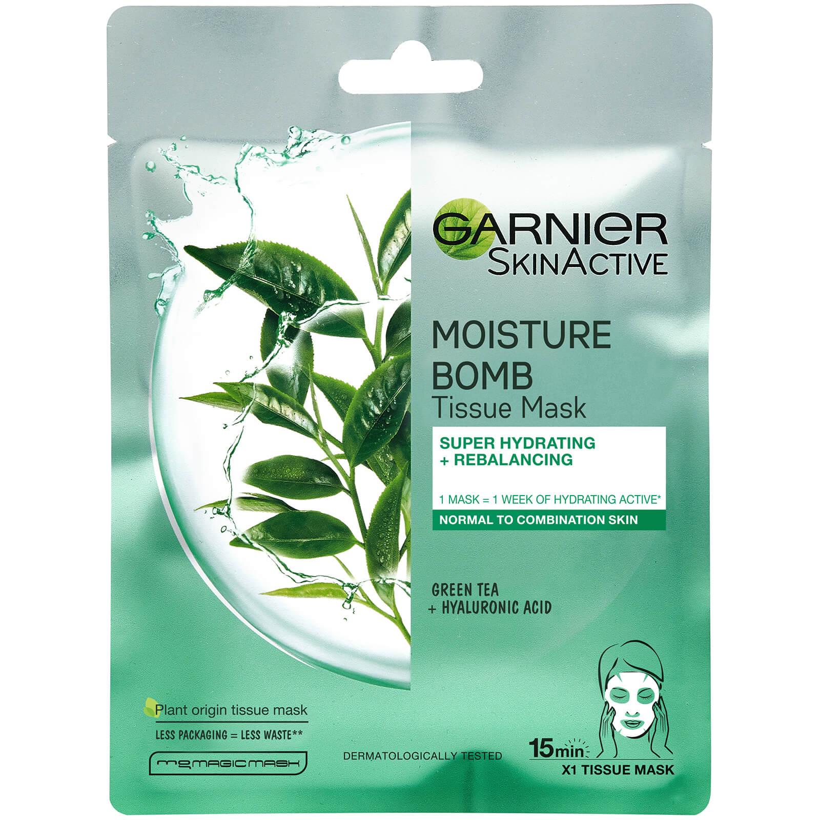 GARNIER GREEN TEA & HYALRONIC ACID HYDRATING FACE MASK FOR NORMAL TO OILY SKIN Anwar Store
