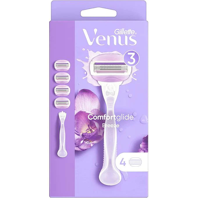 GILLETTE VENUS COMFORTGLIDE BREEZE HAND + 4 CARTRIDGES Anwar Store