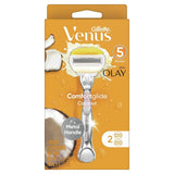 GILLETTE VENUS OLAY COCOUNT HAND + 2 CARTRIDGES