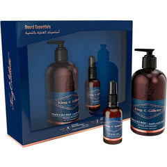 Gillette King C. Gillette Beard Grooming Kit For Men, Beard & Face Wash + Beard Oil Gift Set Anwar Store
