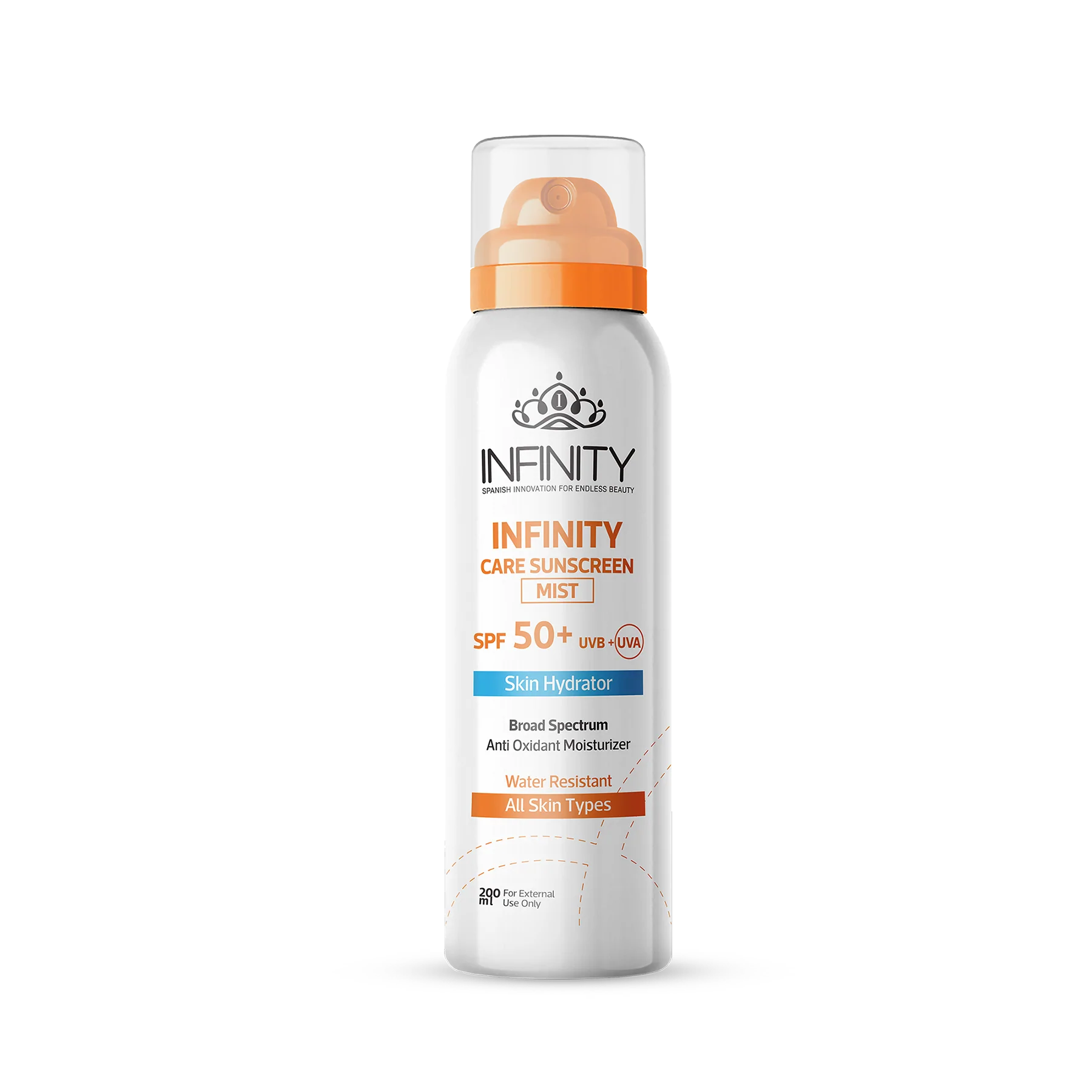 INFINITY CARE SUNSCREEN MIST SPF50+ 200ML Anwar Store