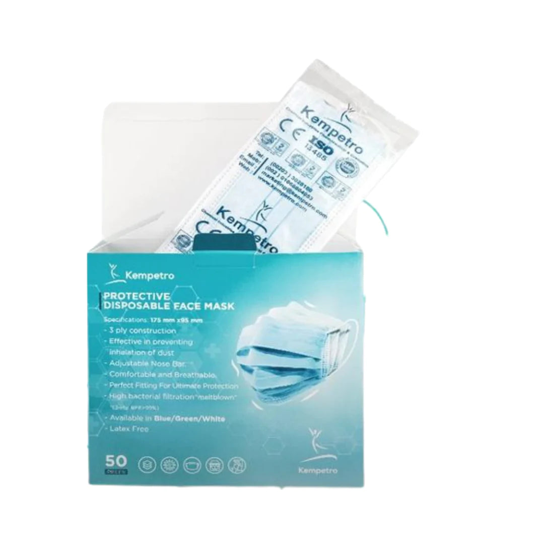KEMPETRO ADULT FACE MASK 50 PIECES Anwar Store