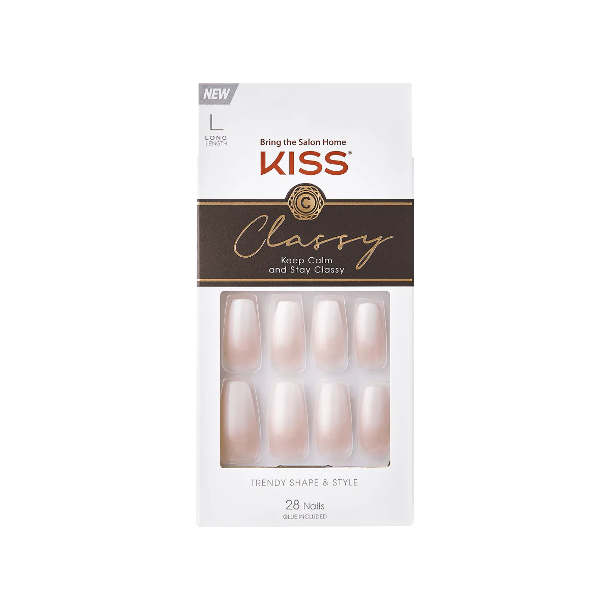 KISS Classy Nails Be-you-tiful KCS01C 28 Nails Anwar Store