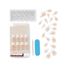 KISS Salon Acrylic French Je T'aime KSA16 28 Nails Anwar Store