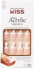 KISS Salon Acrylic French Nude Nails KSA04 28 Nalis Anwar Store