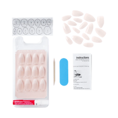 KISS Salon Acrylic French Nude Nails Peaceful KAN06 28 Nalis Anwar Store