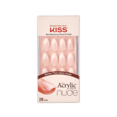 KISS Salon Acrylic French Nude Nails Peaceful KAN06 28 Nalis Anwar Store