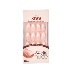 KISS Salon Acrylic French Nude Nails Peaceful KAN06 28 Nalis Anwar Store