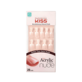 KISS Salon Acrylic Nude French Nails Breathtaking KAN01 28 Nails Anwar Store