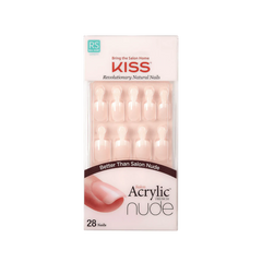 KISS Salon Acrylic Nude French Nails Breathtaking KAN01 28 Nails Anwar Store