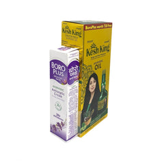 Kesh King Ayurvedic Medicinal Oil 100ml + BORO PLUS ANTISEPTIC CREAM Anwar Store