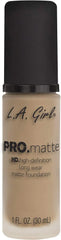 L.A.Girl Pro Matte Hight Definition Long Wear Matte Foundation 30ml, Bisque, GLM672 Anwar Store