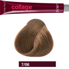 LAKME COLLAGE+ CREME HAIR COLOR 7/06 WARM MEDIUM BLONDE 60ML