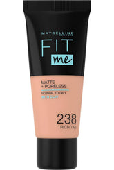 MAYBELLINE FIT ME 238 RICH TAN MATTE + PORELESS FOUNDATION 30ml Anwar Store