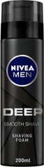 NIVEA Deep Clean Black Carbon Shaving FOAM 200ML Anwar Store