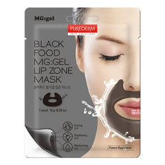 PUREDERM BLACK FOOD MG:GEL LIP ZONE MASK Anwar Store