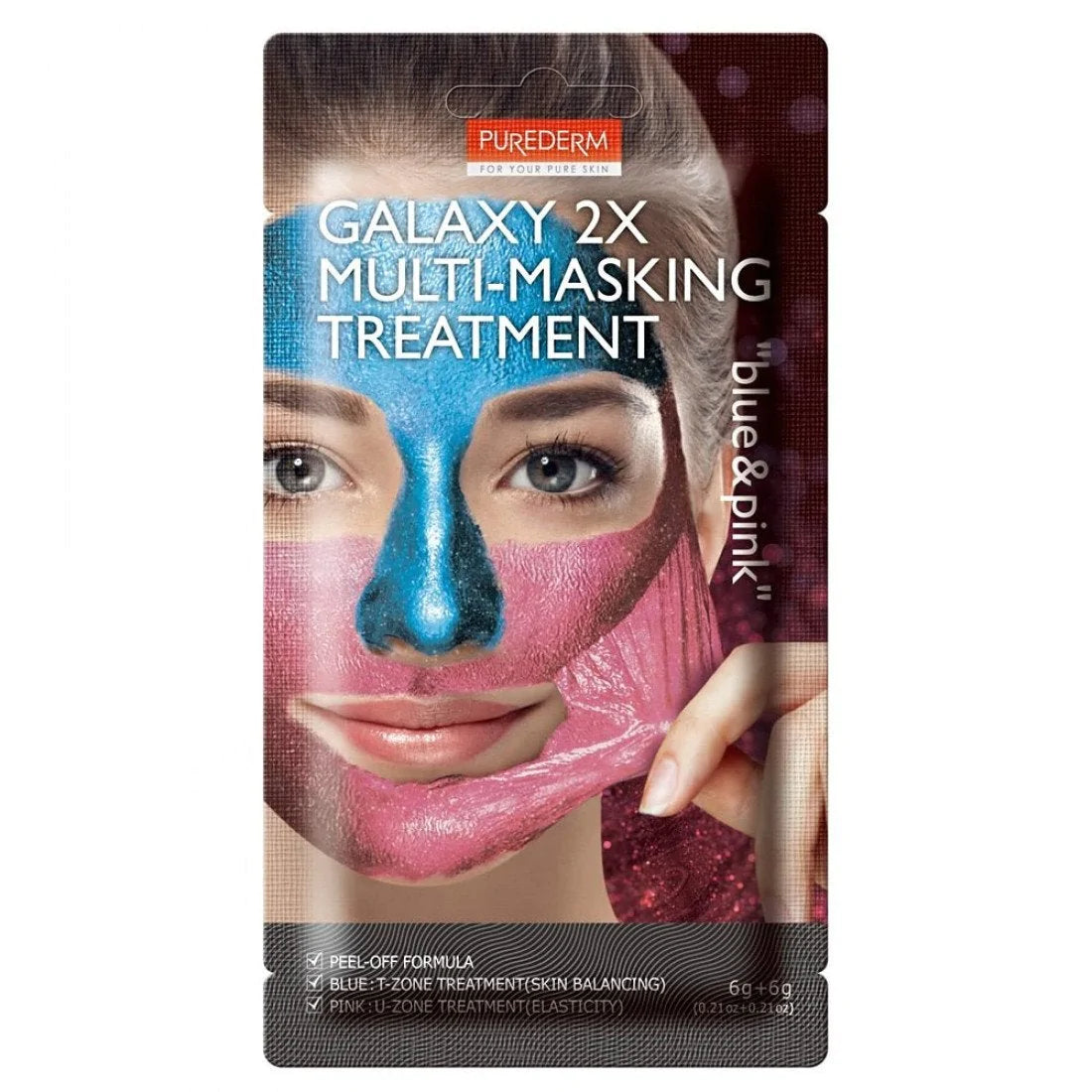 PUREDERM GALAXY 2X SHEET MASK BLUE & PINK Anwar Store