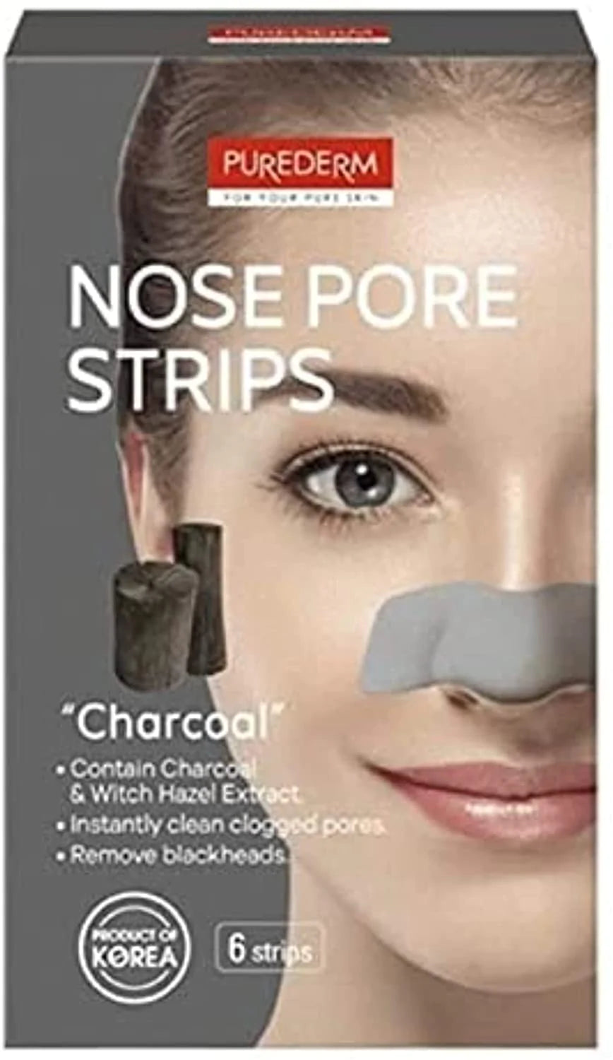 PUREDERM Nose Pore Strips charcoal 1 Strips Anwar Store