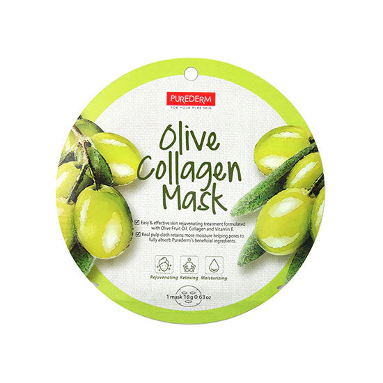 PUREDERM OLIVE COLLAGEN SHEET MASK Anwar Store