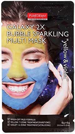 PUREDERM YELLOW & VIOLET GALAXY 2X SHEET MASK Anwar Store