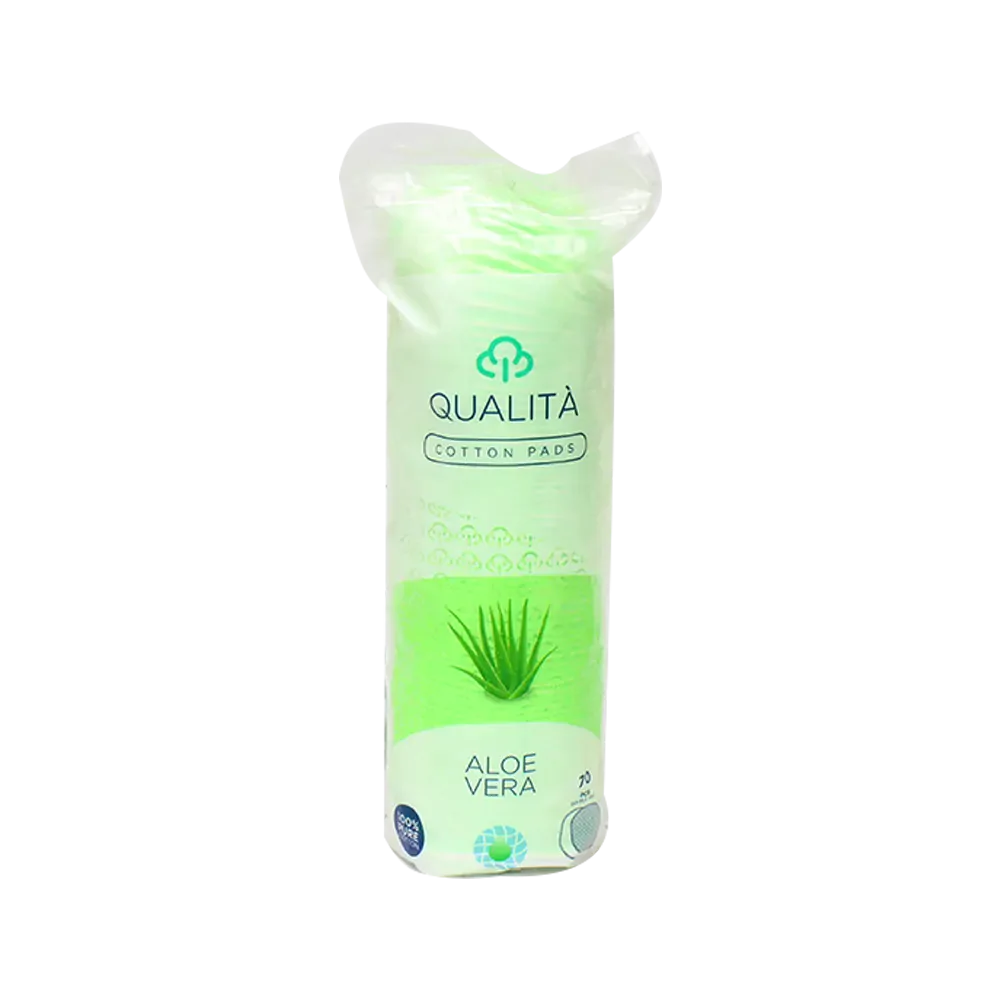 Qualita Makeup Removal Cotton Pads Aloe Vera- 70pcs Anwar Store