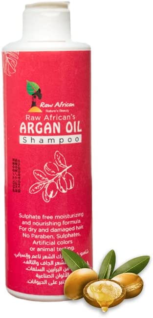 Raw African | Argan Oil Shampoo | Dry & Damaged Hair | Sulfate-free | 300ml Anwar Store