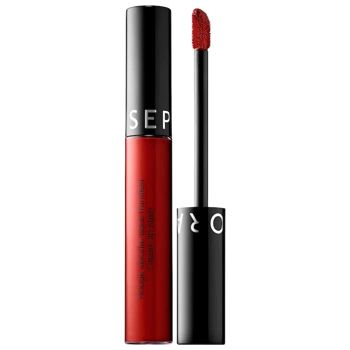 SEPHORA Cream Lip Stain Liquid Lipstick 97 Red Desert - matte red burgundy Anwar Store