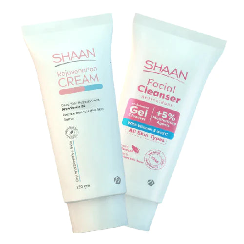 SHAAN OFFER FACIAL CLEANSER GEL 250 ML+CREAM 120 GM Anwar Store