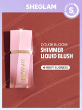 SHEGLAM Risky Business Color Bloom Dayglow Liquid Blush Shimmer Finish- 5.2ml Anwar Store