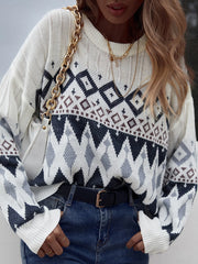 SHEIN PATTERN PULLOVER Anwar Store