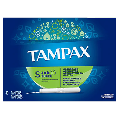 Tampax Cardboard Super 10 tampones Anwar Store
