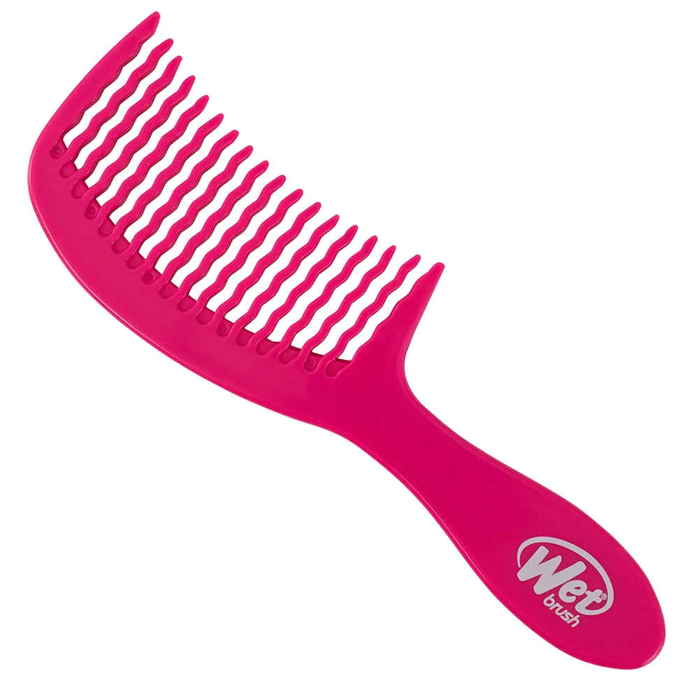 Wet Brush Hair Comb Detangler Wave Tooth Comb Design (Pink), Standard 9238 Anwar Store