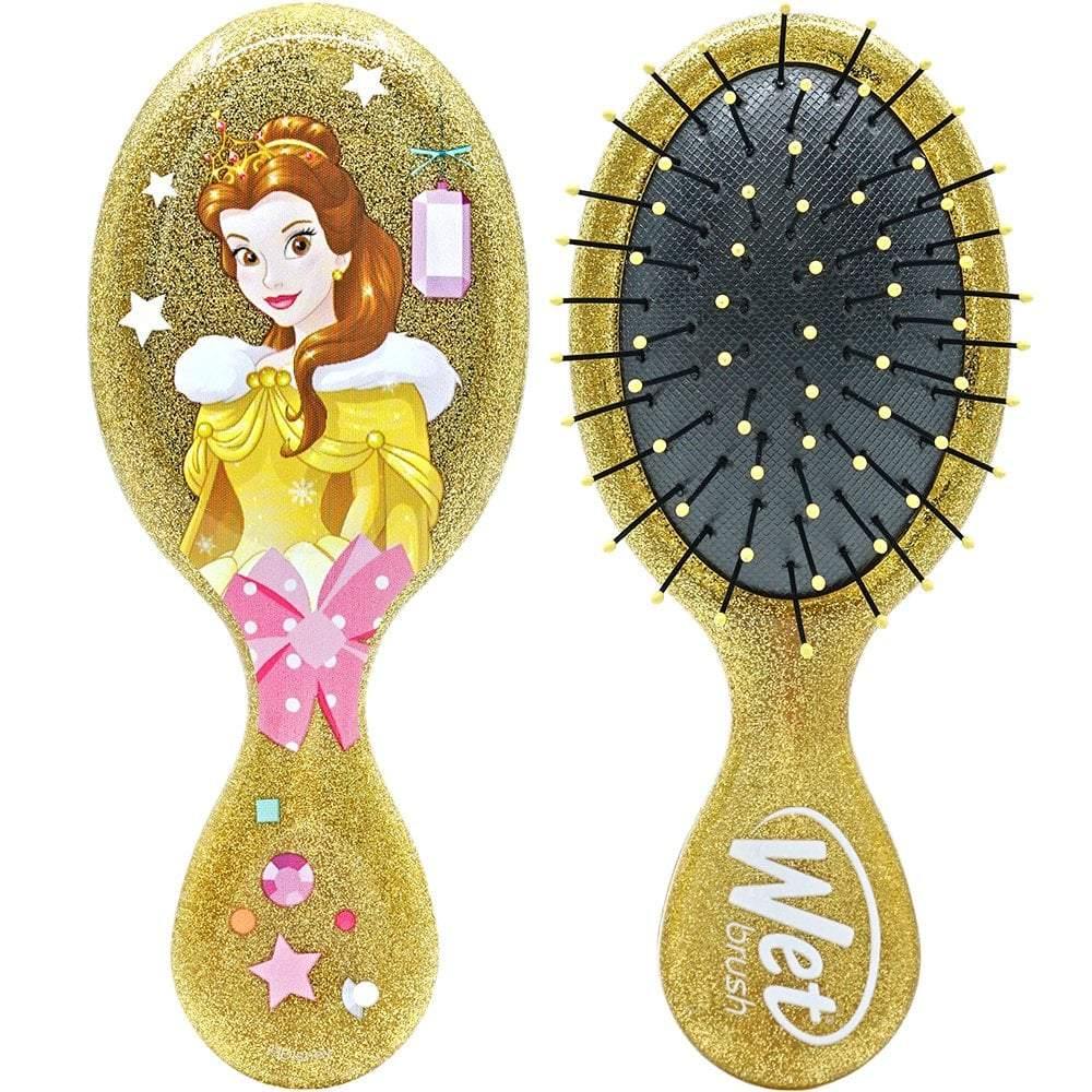 Wet Brush Mini Detangler Disney Princess Glitter Ball- belle 736658564662 Anwar Store