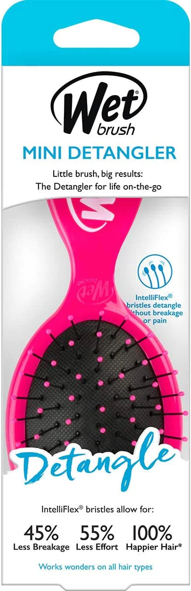 Wet Brush Mini Detangler Hair Brush Pink 736658953817 Anwar Store
