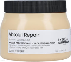 L'Oreal ABSOLUT REPAIR PROTEIN + GOLD QUINOA Mask PROFESSIONAL 500ml